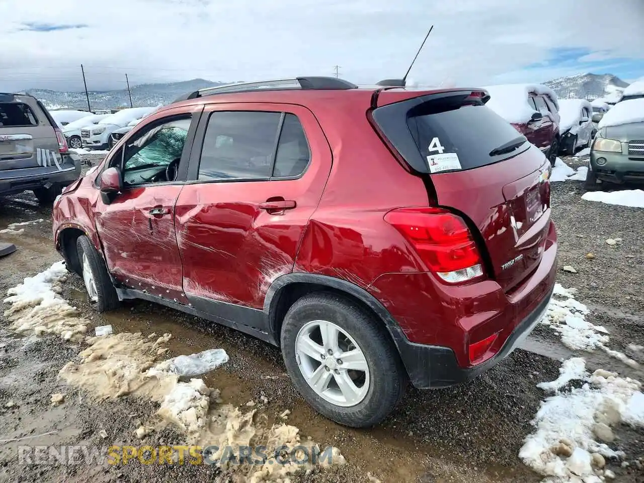 2 Photograph of a damaged car KL7CJPSM8NB531653 CHEVROLET TRAX 2022