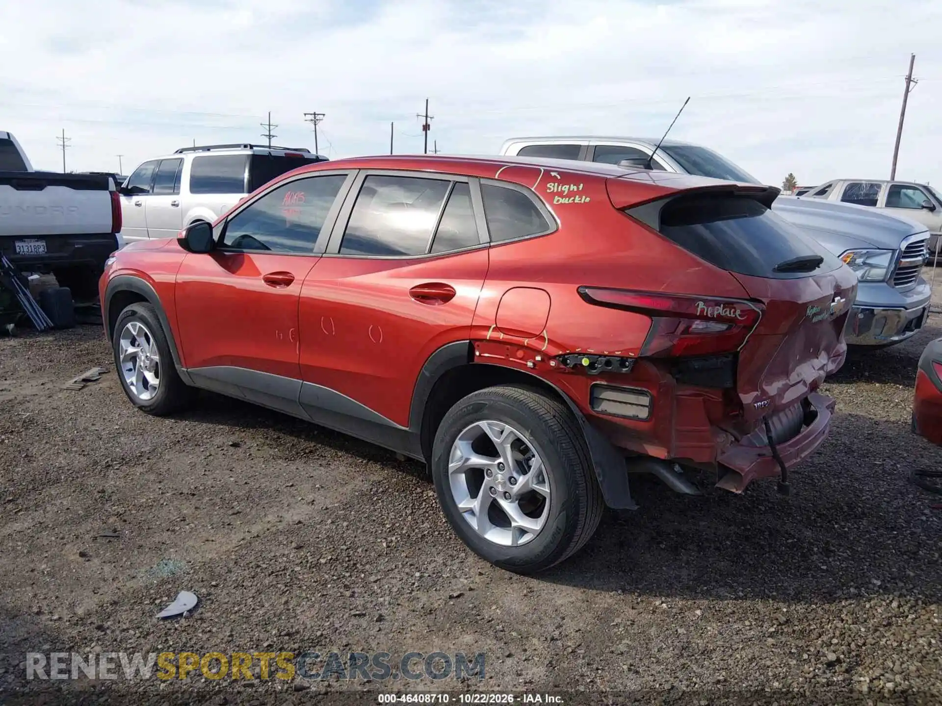 3 fotografías del automóvil dañado KL77LFE20RC165428 CHEVROLET TRAX 2024