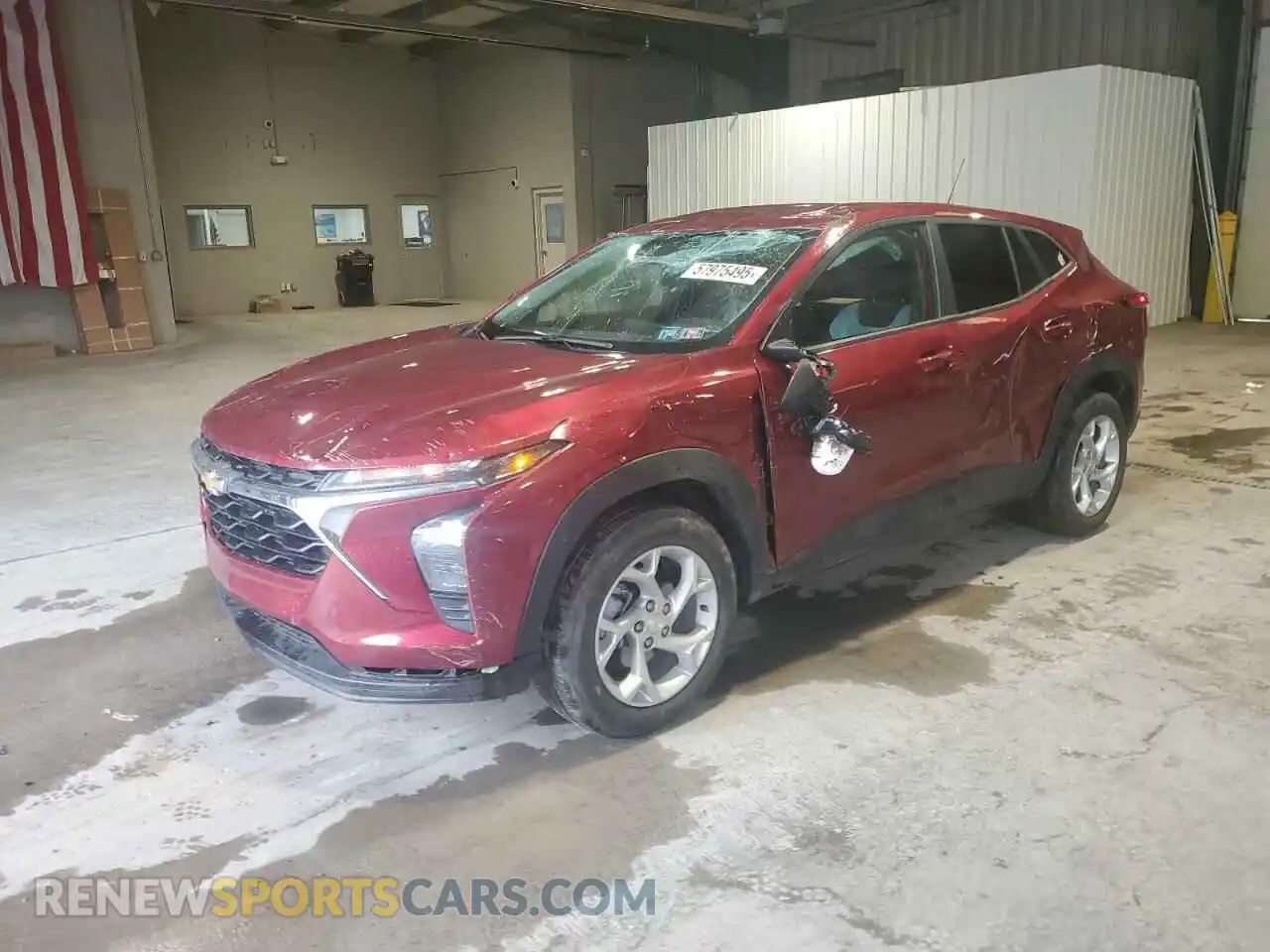 1 Photograph of a damaged car KL77LFE21RC045671 CHEVROLET TRAX 2024