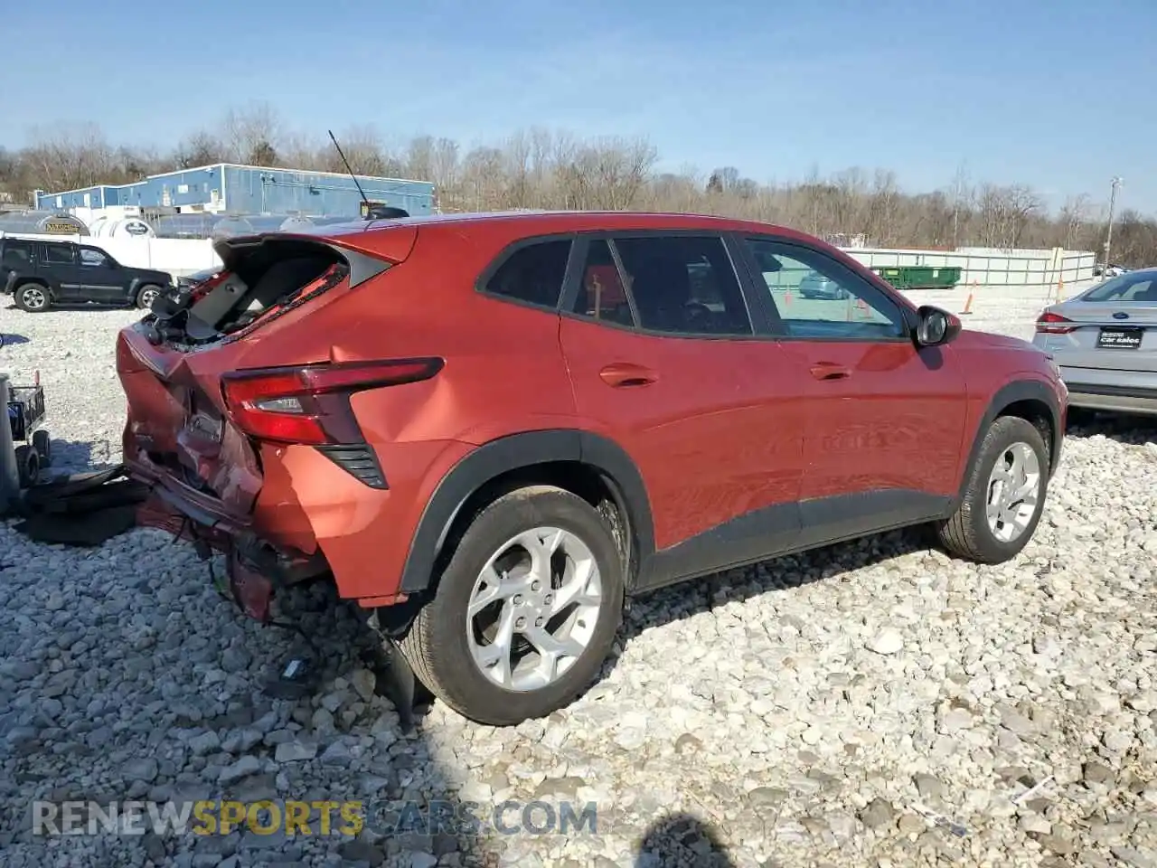 3 fotografías del automóvil dañado KL77LFE23RC096458 CHEVROLET TRAX 2024