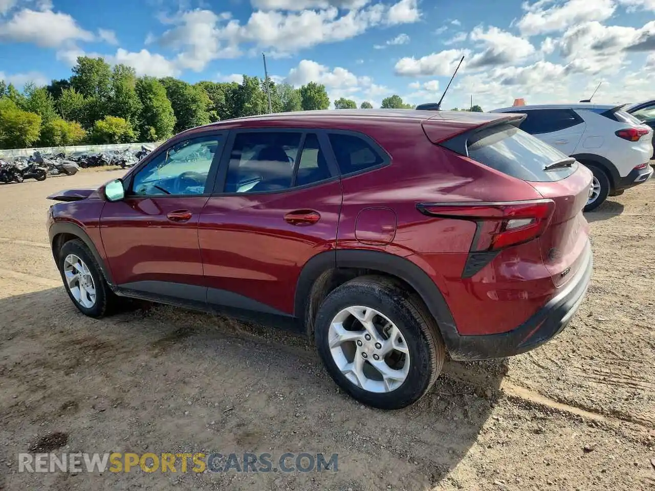 2 fotografías del automóvil dañado KL77LFE23RC122086 CHEVROLET TRAX 2024