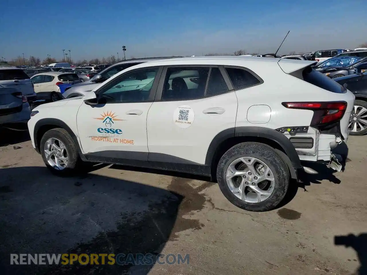 2 fotografías del automóvil dañado KL77LFE23RC181865 CHEVROLET TRAX 2024