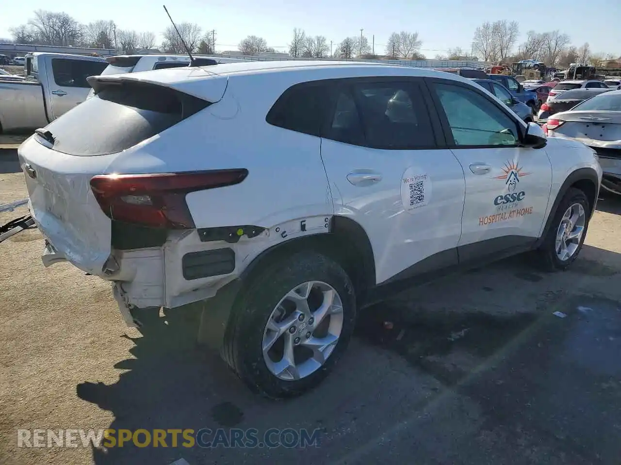 3 fotografías del automóvil dañado KL77LFE23RC181865 CHEVROLET TRAX 2024