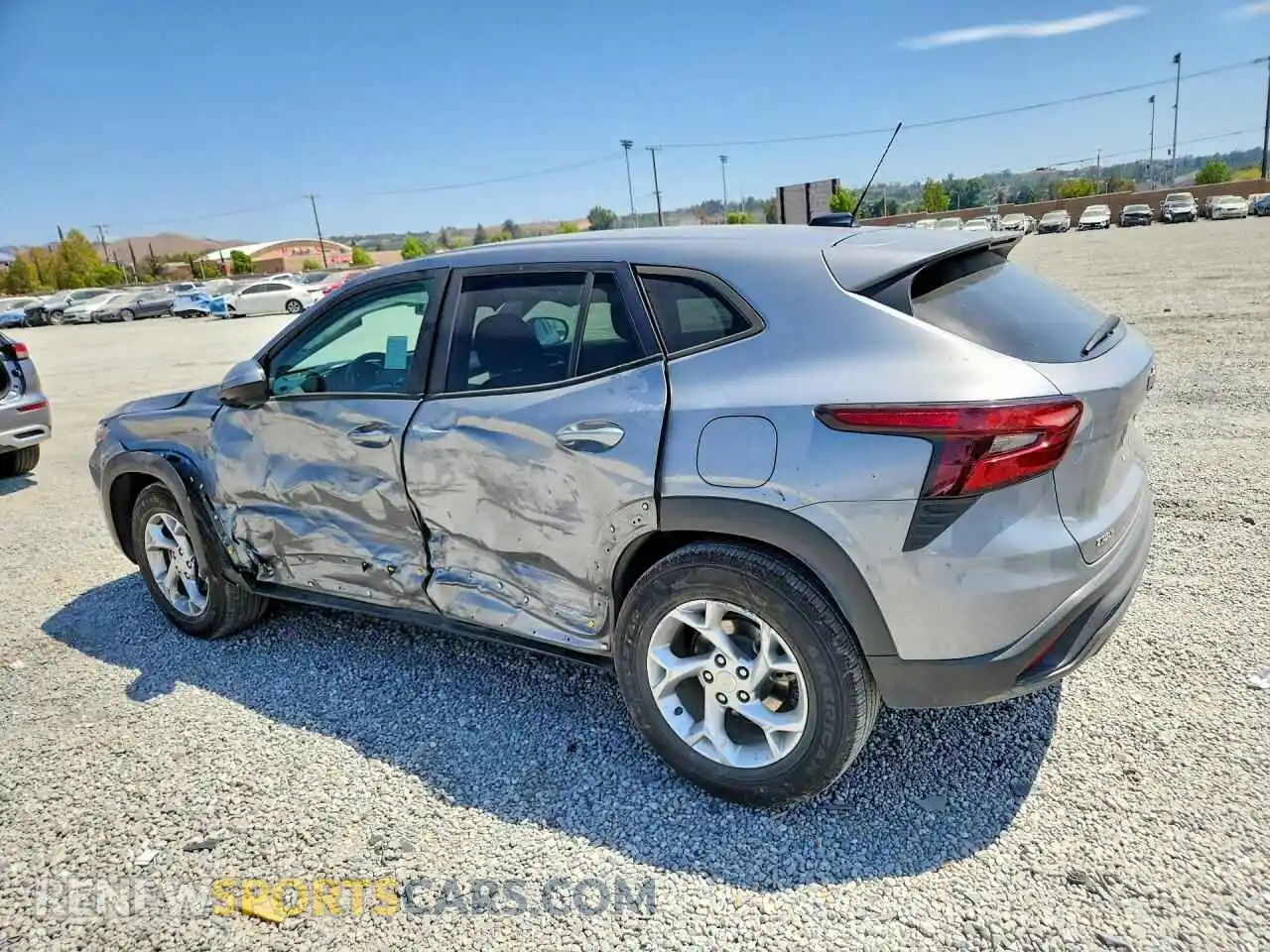 3 fotografías del automóvil dañado KL77LFE25RC078723 CHEVROLET TRAX 2024