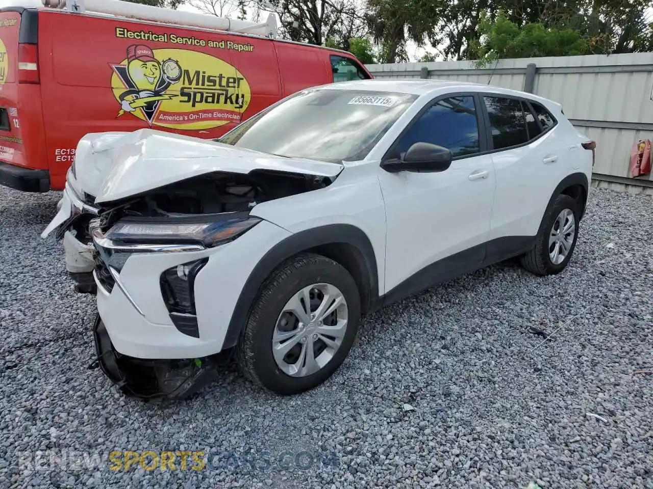 1 Photograph of a damaged car KL77LFE27RC198376 CHEVROLET TRAX 2024