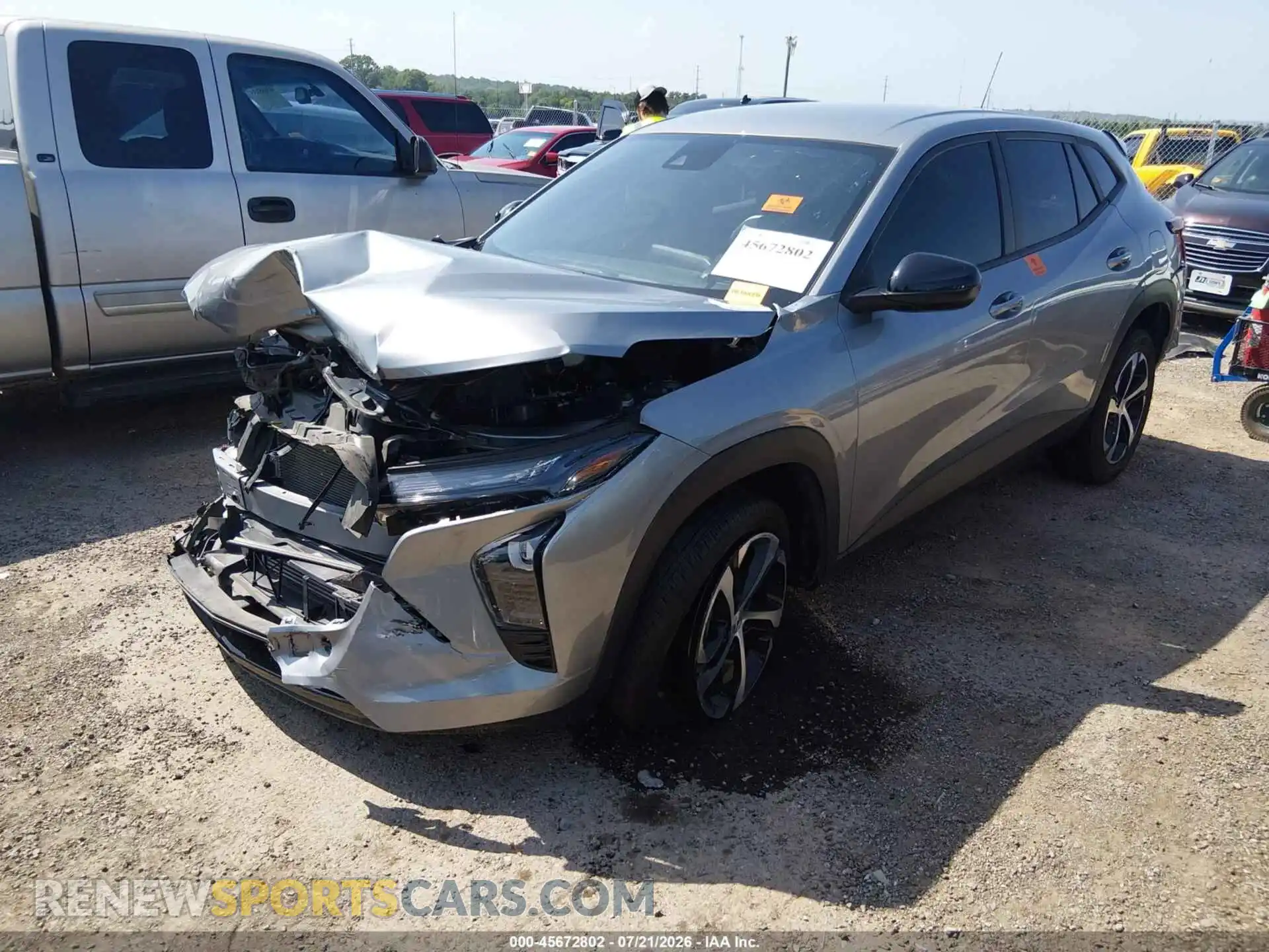 2 Photograph of a damaged car KL77LGE22RC083268 CHEVROLET TRAX 2024