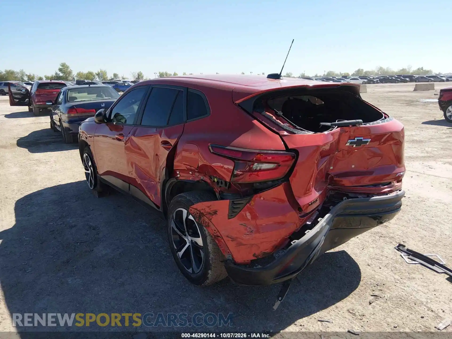 3 fotografías del automóvil dañado KL77LGE2XRC223308 CHEVROLET TRAX 2024