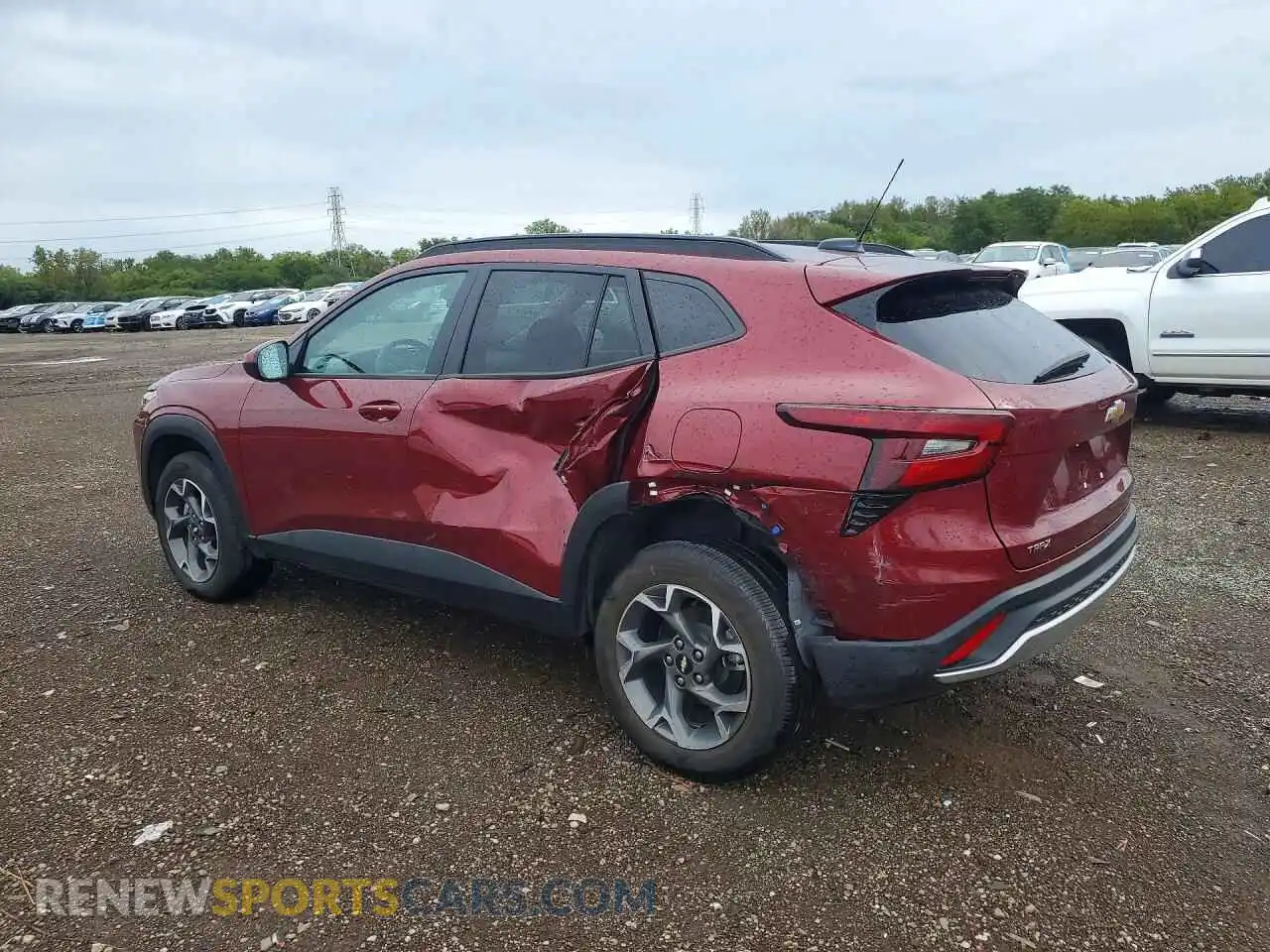 2 fotografías del automóvil dañado KL77LHE23RC059549 CHEVROLET TRAX 2024