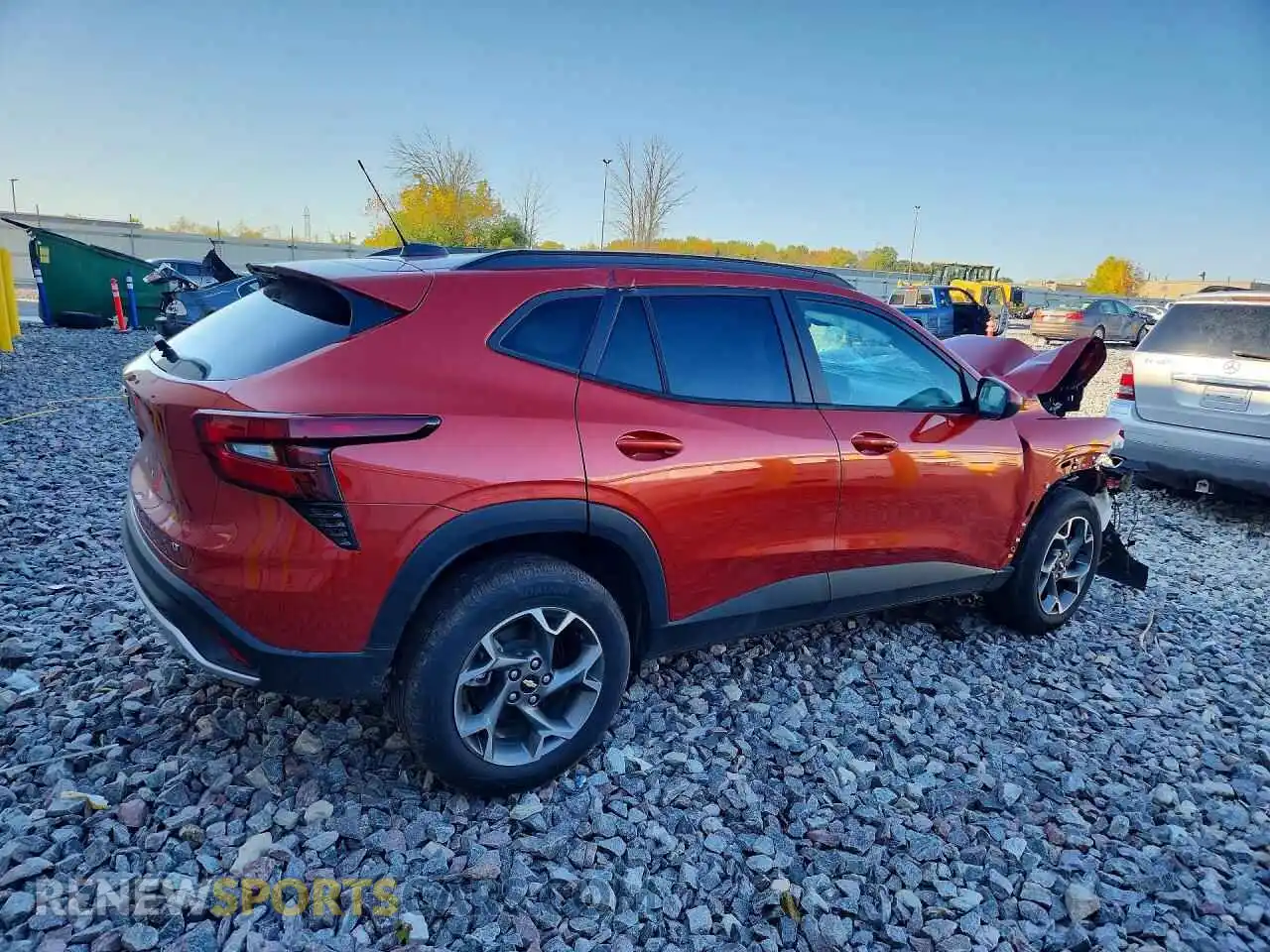 3 fotografías del automóvil dañado KL77LHE25RC176016 CHEVROLET TRAX 2024