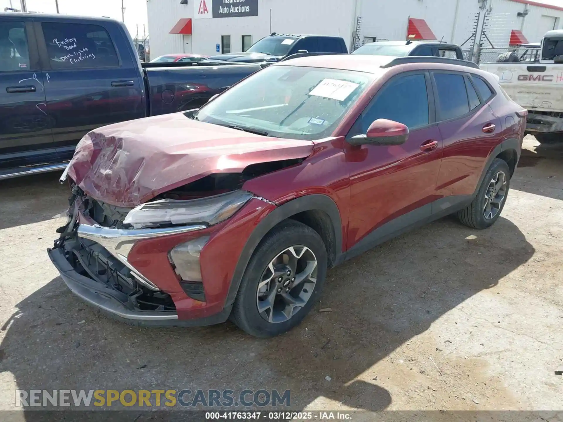 2 Photograph of a damaged car KL77LHE25RC227224 CHEVROLET TRAX 2024