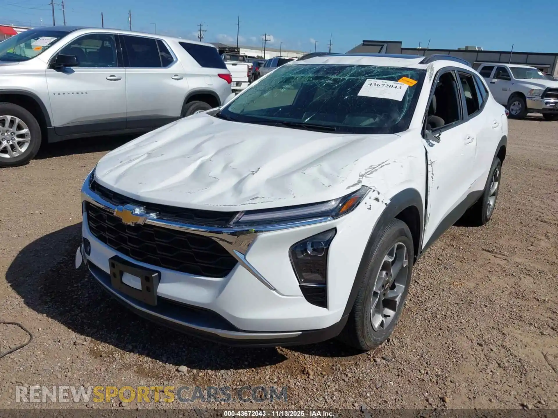 2 Photograph of a damaged car KL77LHE28RC236564 CHEVROLET TRAX 2024