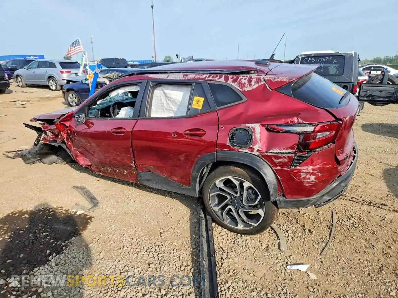 2 Photograph of a damaged car KL77LJE24RC026700 CHEVROLET TRAX 2024