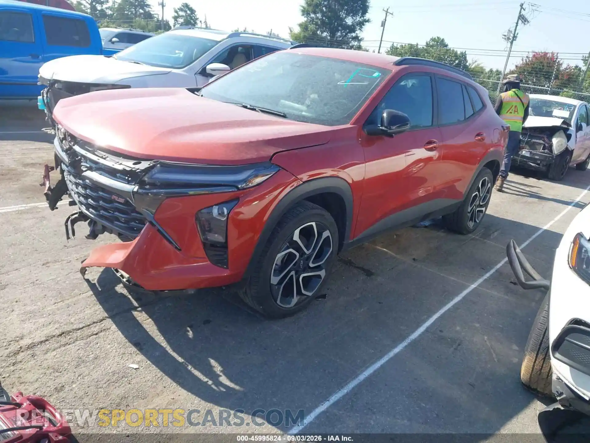 2 Photograph of a damaged car KL77LJE25RC218059 CHEVROLET TRAX 2024