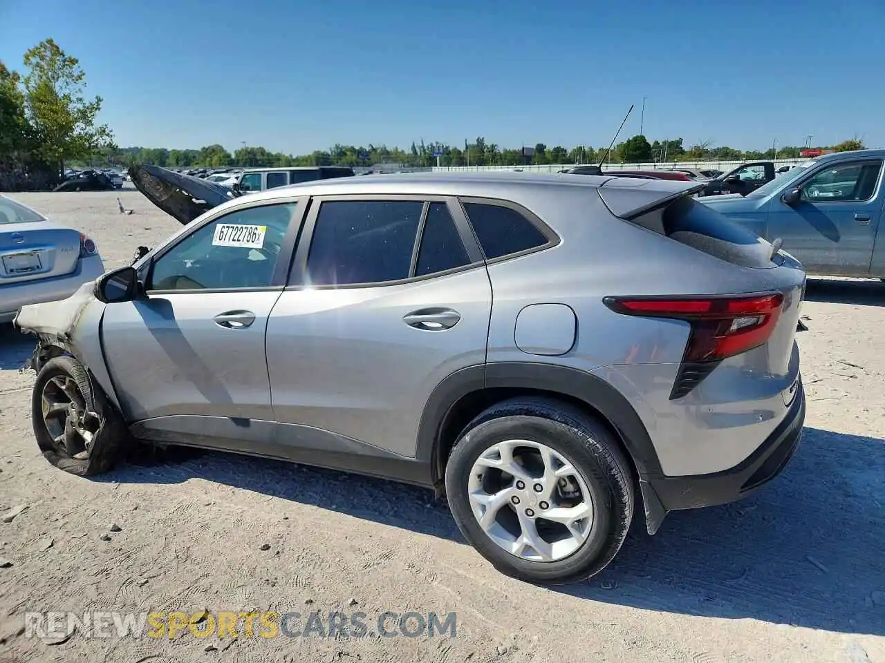 2 Photograph of a damaged car KL77LFEP0SC007267 CHEVROLET TRAX 2025