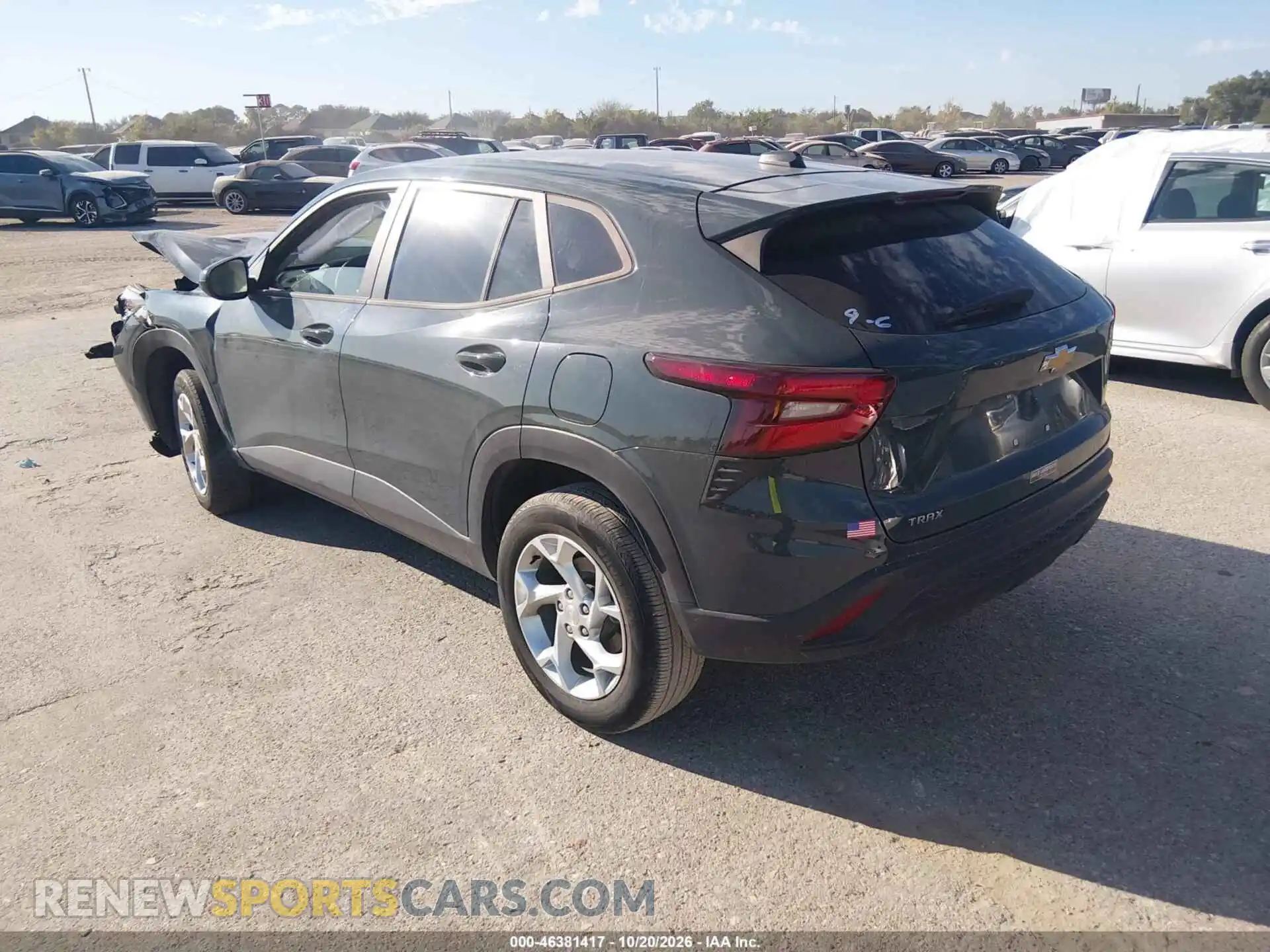 3 fotografías del automóvil dañado KL77LFEP1SC050256 CHEVROLET TRAX 2025
