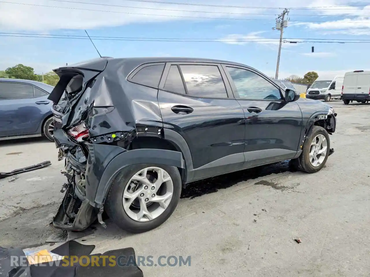 3 Photograph of a damaged car KL77LFEP1SC329089 CHEVROLET TRAX 2025