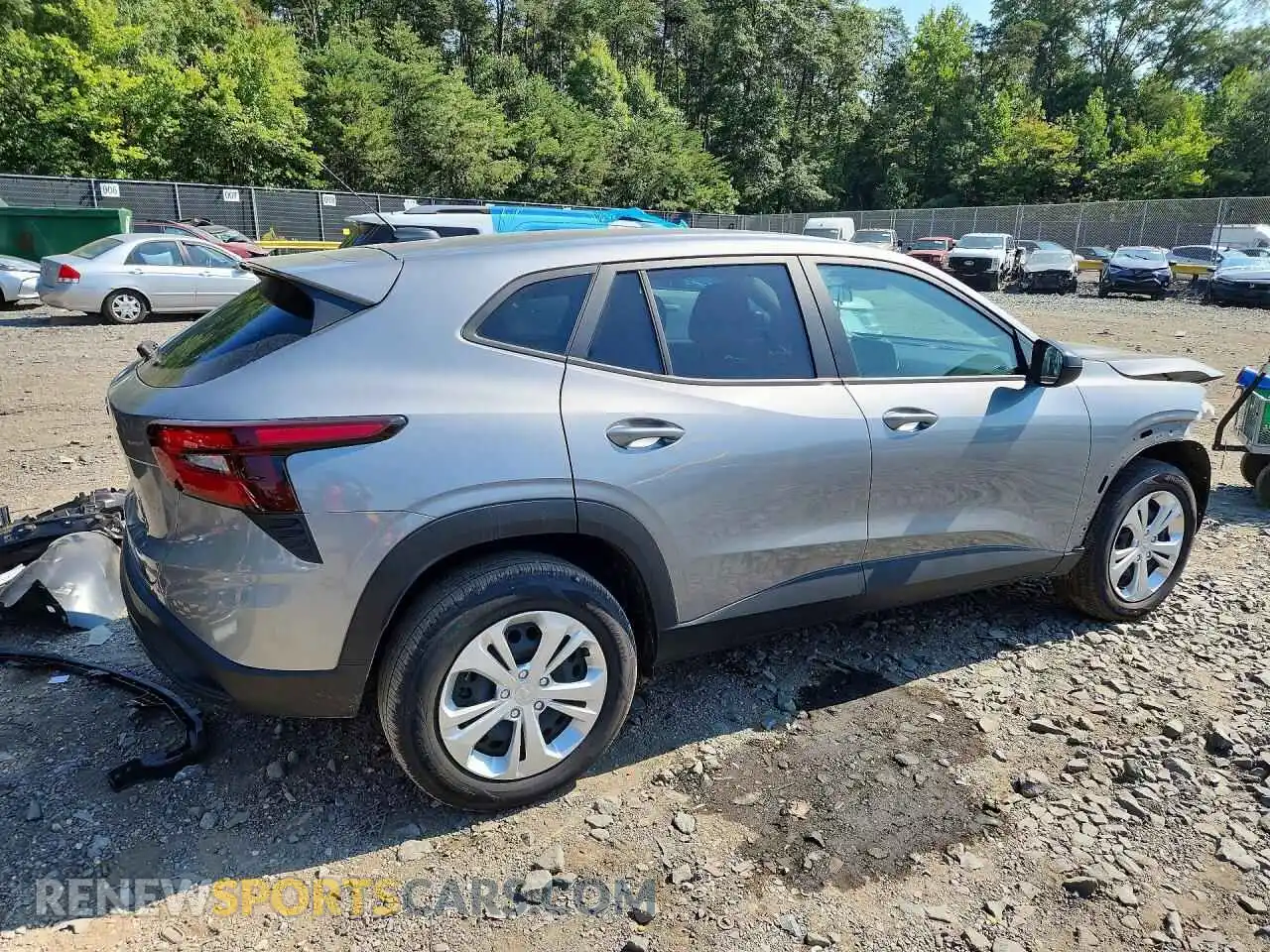 3 fotografías del automóvil dañado KL77LFEP2SC277116 CHEVROLET TRAX 2025