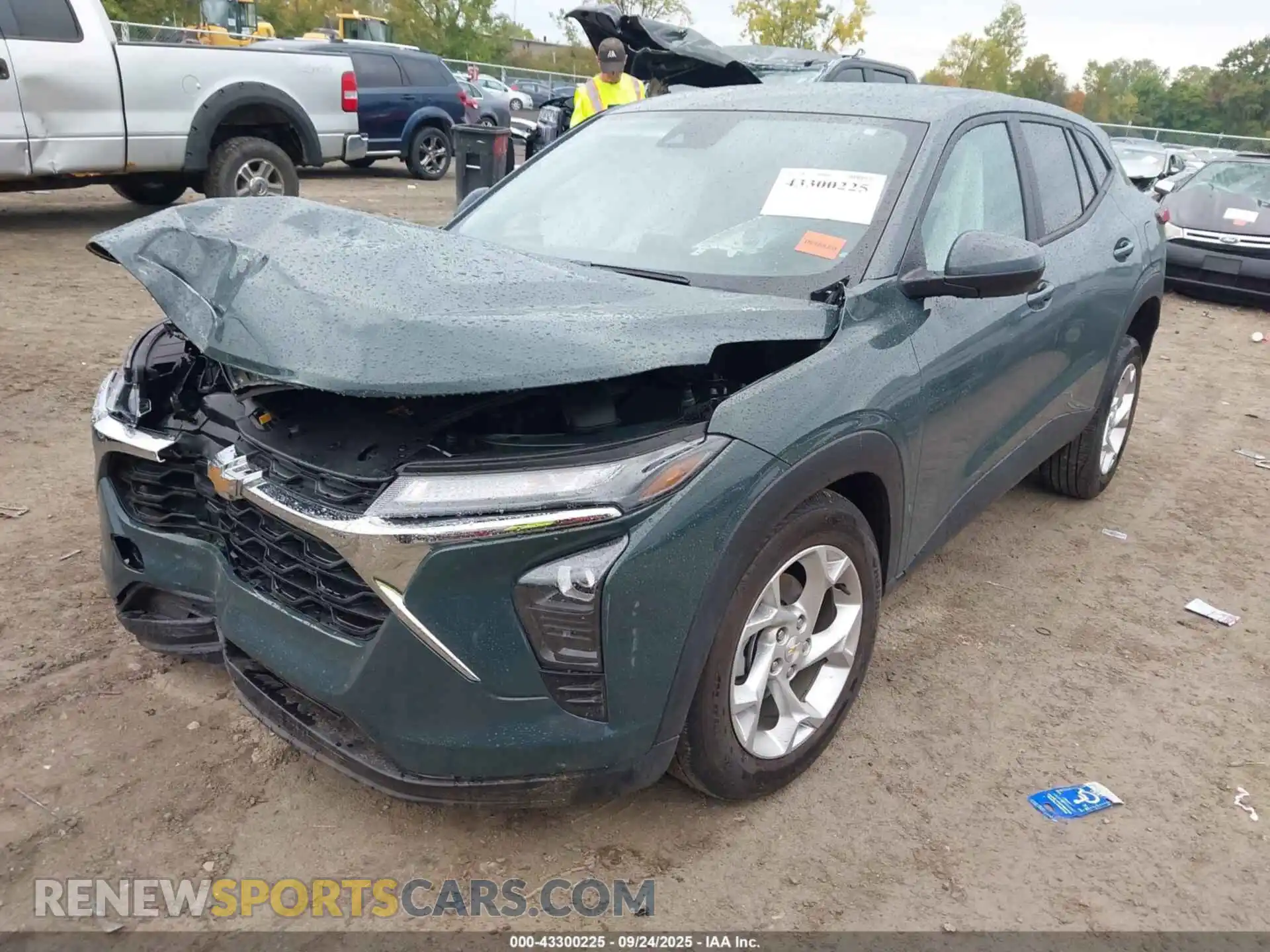 2 Photograph of a damaged car KL77LFEP2SC309806 CHEVROLET TRAX 2025