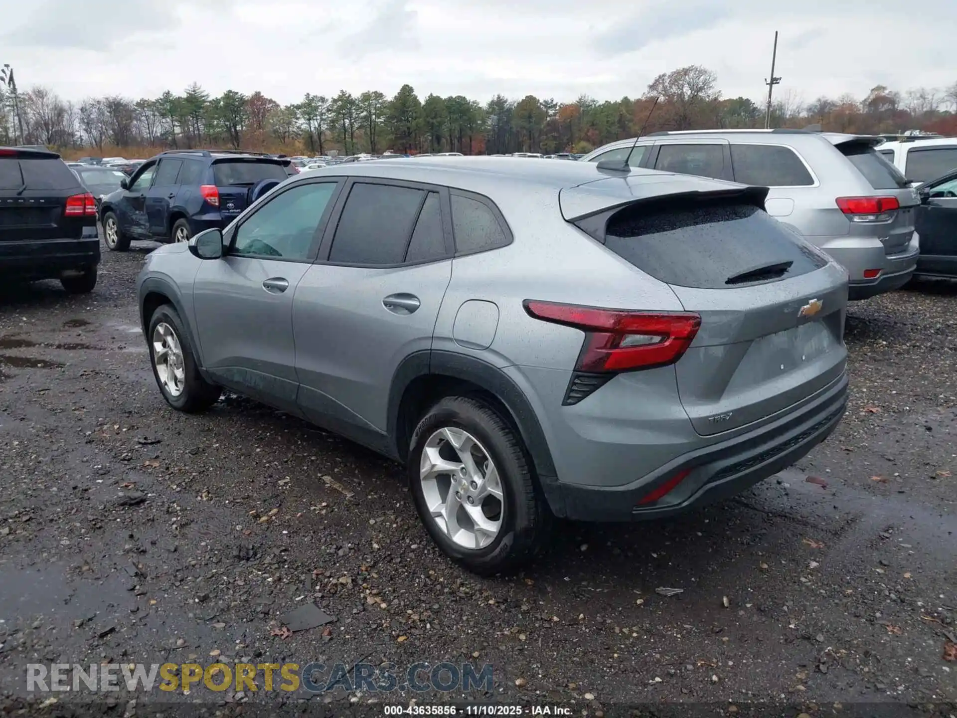 3 Photograph of a damaged car KL77LFEP3SC128049 CHEVROLET TRAX 2025
