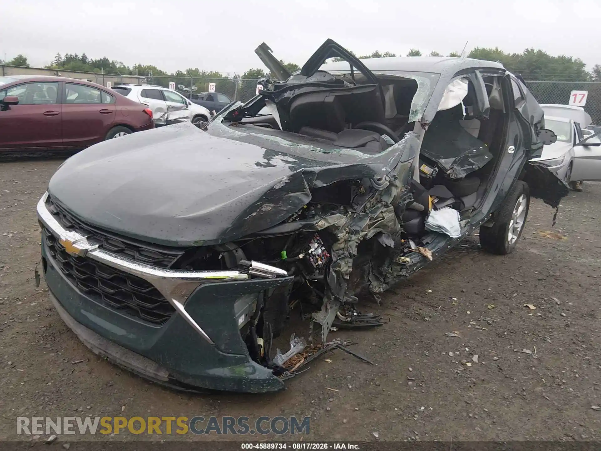 2 fotografías del automóvil dañado KL77LFEP4SC255263 CHEVROLET TRAX 2025