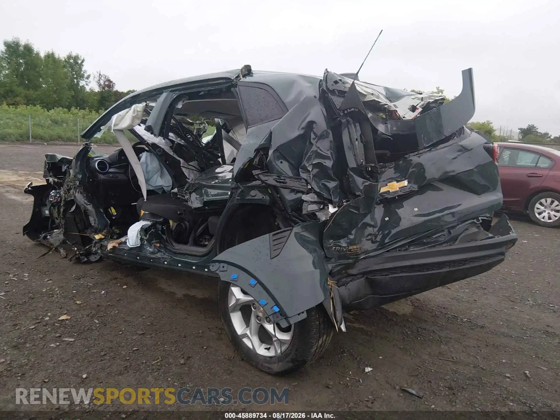 3 fotografías del automóvil dañado KL77LFEP4SC255263 CHEVROLET TRAX 2025