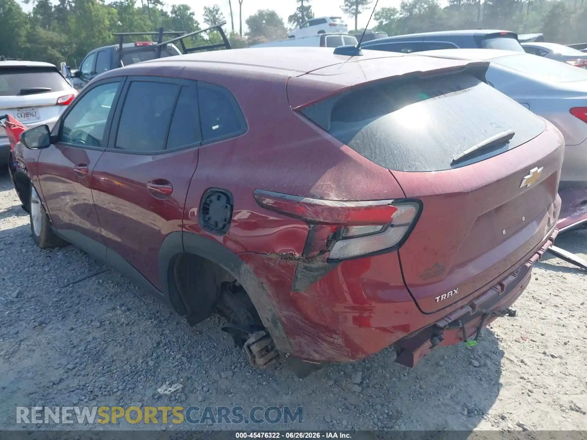 3 Photograph of a damaged car KL77LFEP7SC009971 CHEVROLET TRAX 2025