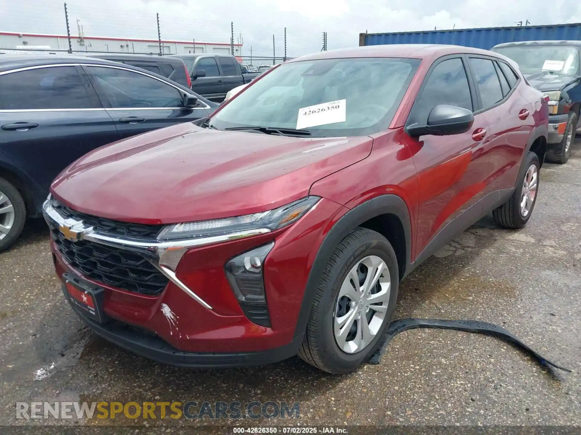 2 Photograph of a damaged car KL77LFEP8SC270509 CHEVROLET TRAX 2025