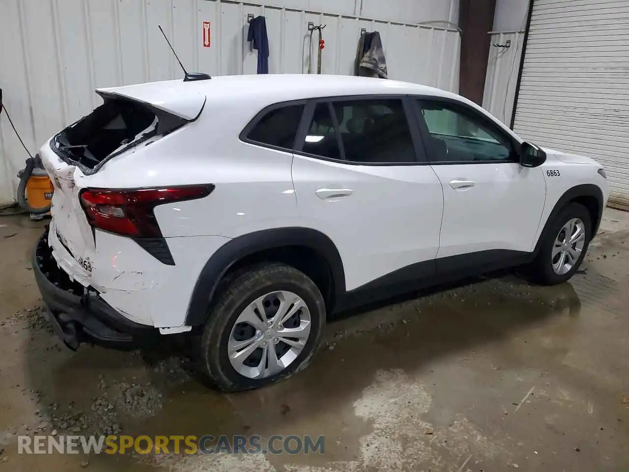 3 Photograph of a damaged car KL77LFEPXSC096863 CHEVROLET TRAX 2025