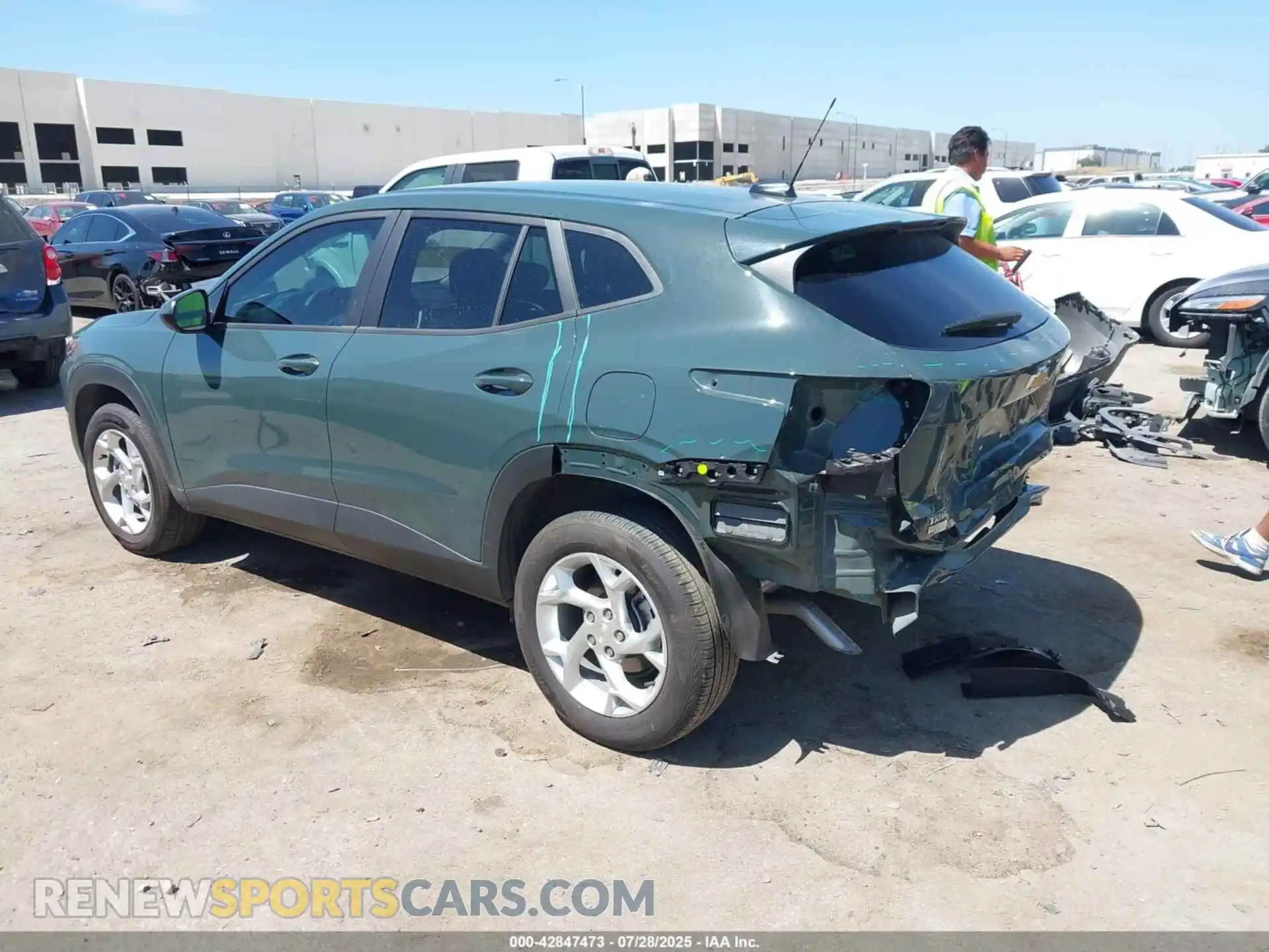 3 Photograph of a damaged car KL77LFEPXSC152056 CHEVROLET TRAX 2025