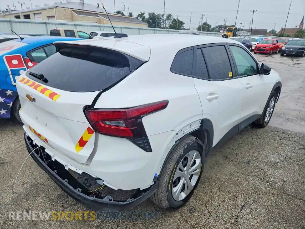 3 fotografías del automóvil dañado KL77LFEPXSC201398 CHEVROLET TRAX 2025