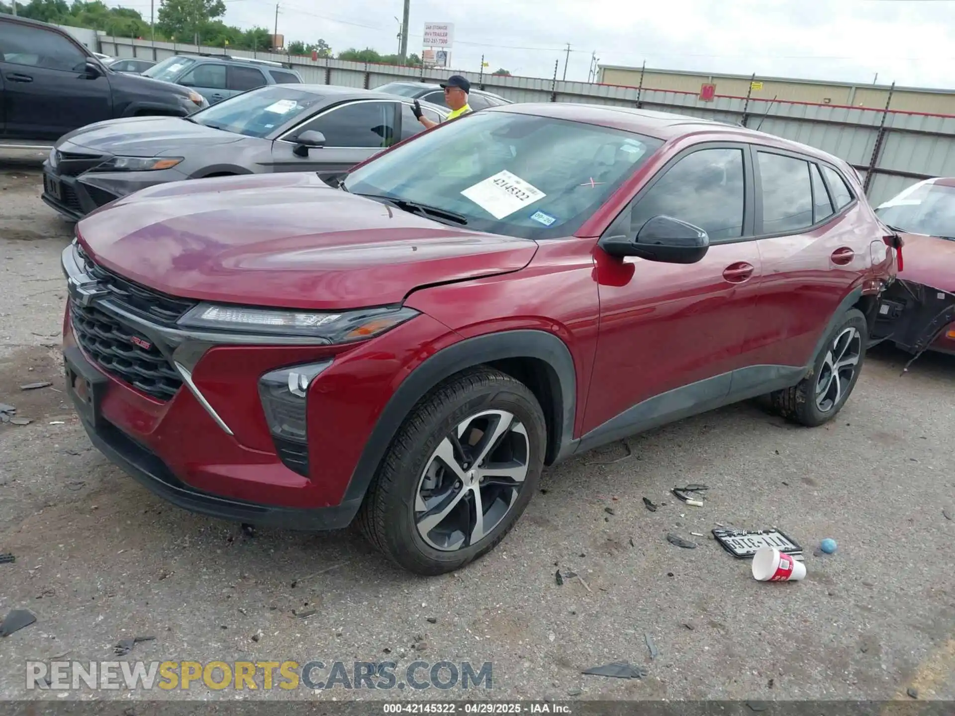 2 Photograph of a damaged car KL77LGEP0SC027993 CHEVROLET TRAX 2025