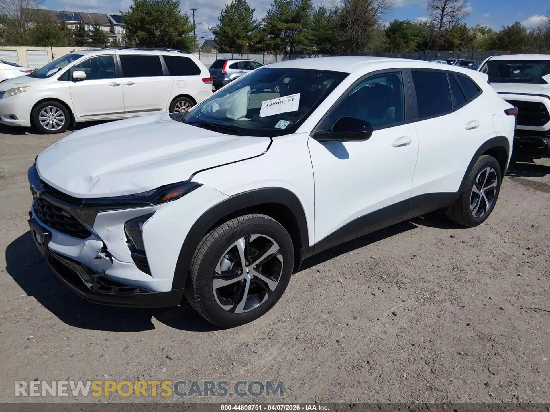2 Photograph of a damaged car KL77LGEP0SC050013 CHEVROLET TRAX 2025