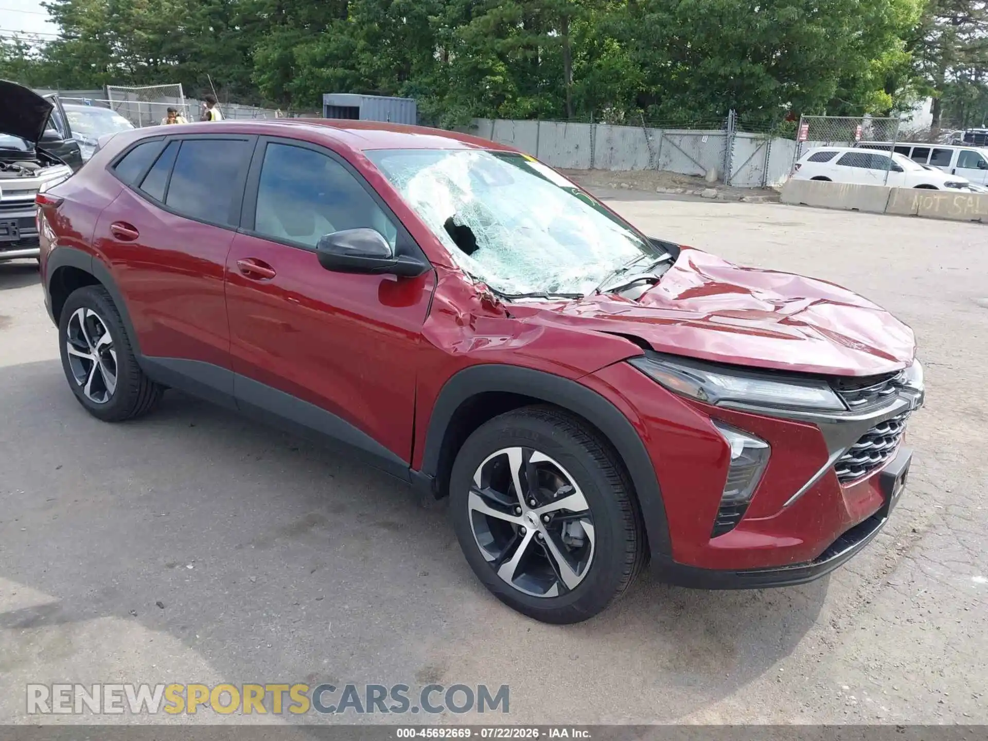 1 Photograph of a damaged car KL77LGEP0SC127155 CHEVROLET TRAX 2025