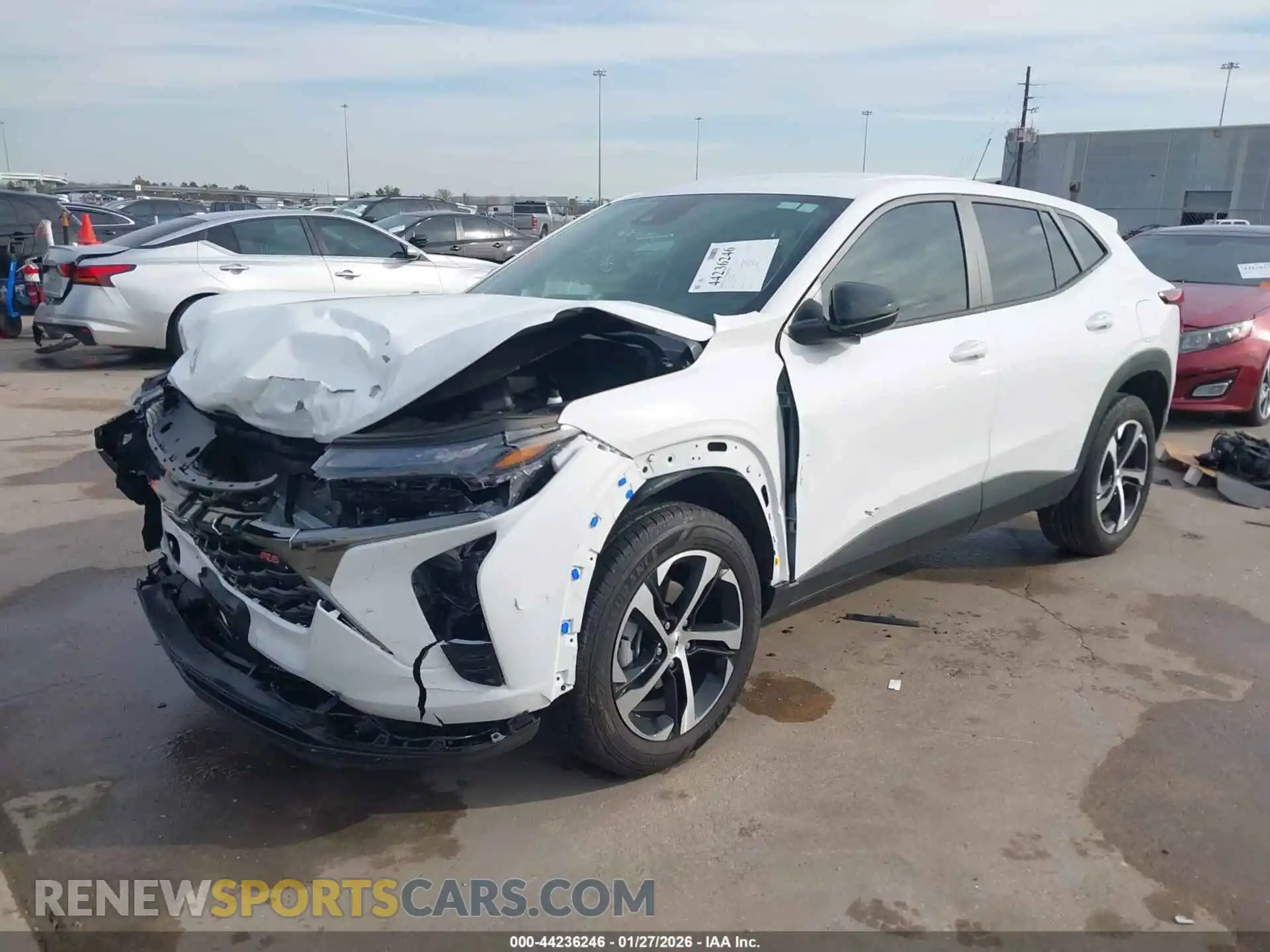 2 Photograph of a damaged car KL77LGEP1SC308815 CHEVROLET TRAX 2025