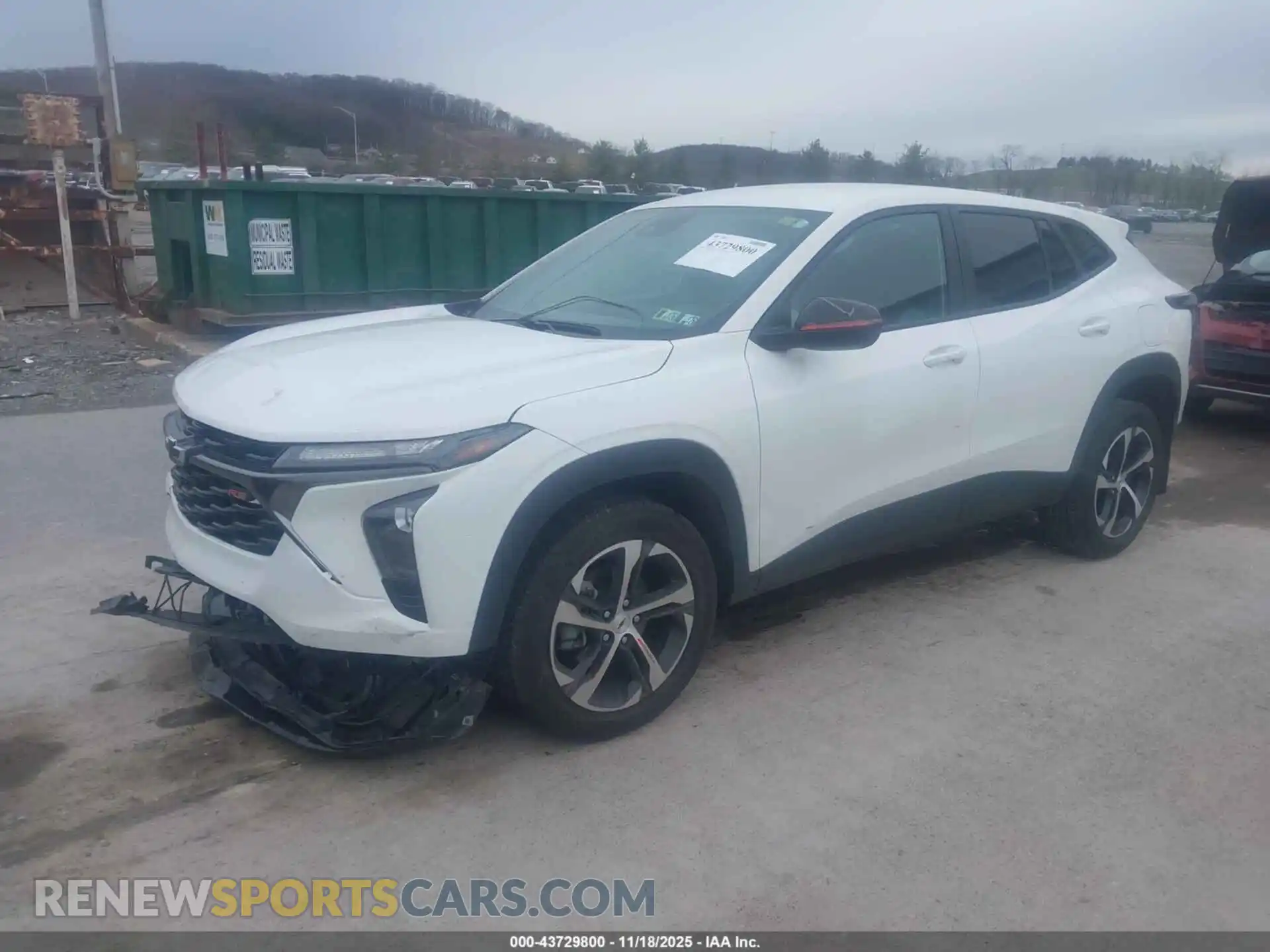 2 Photograph of a damaged car KL77LGEP4SC070748 CHEVROLET TRAX 2025