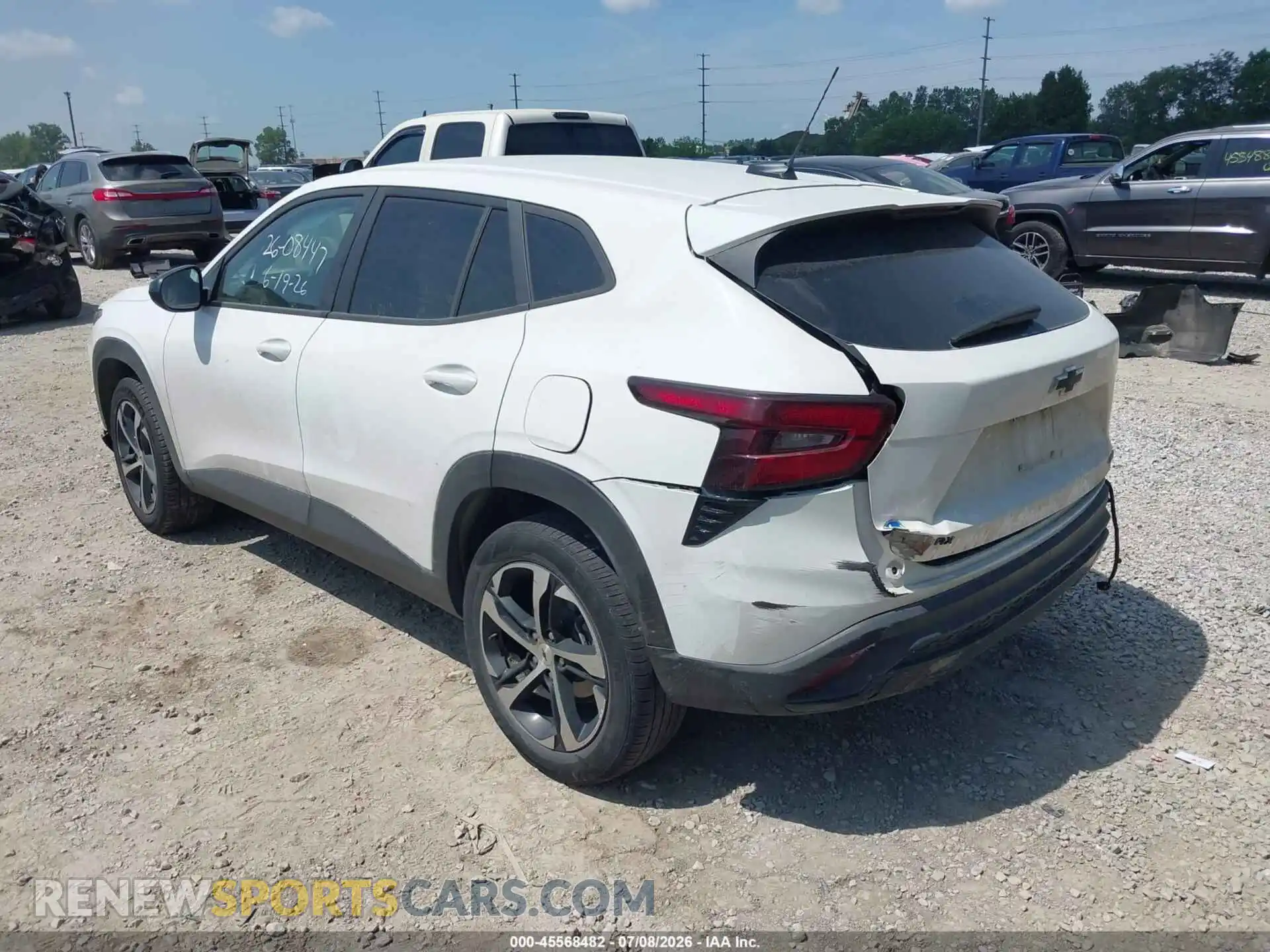 3 Photograph of a damaged car KL77LGEP6SC319177 CHEVROLET TRAX 2025