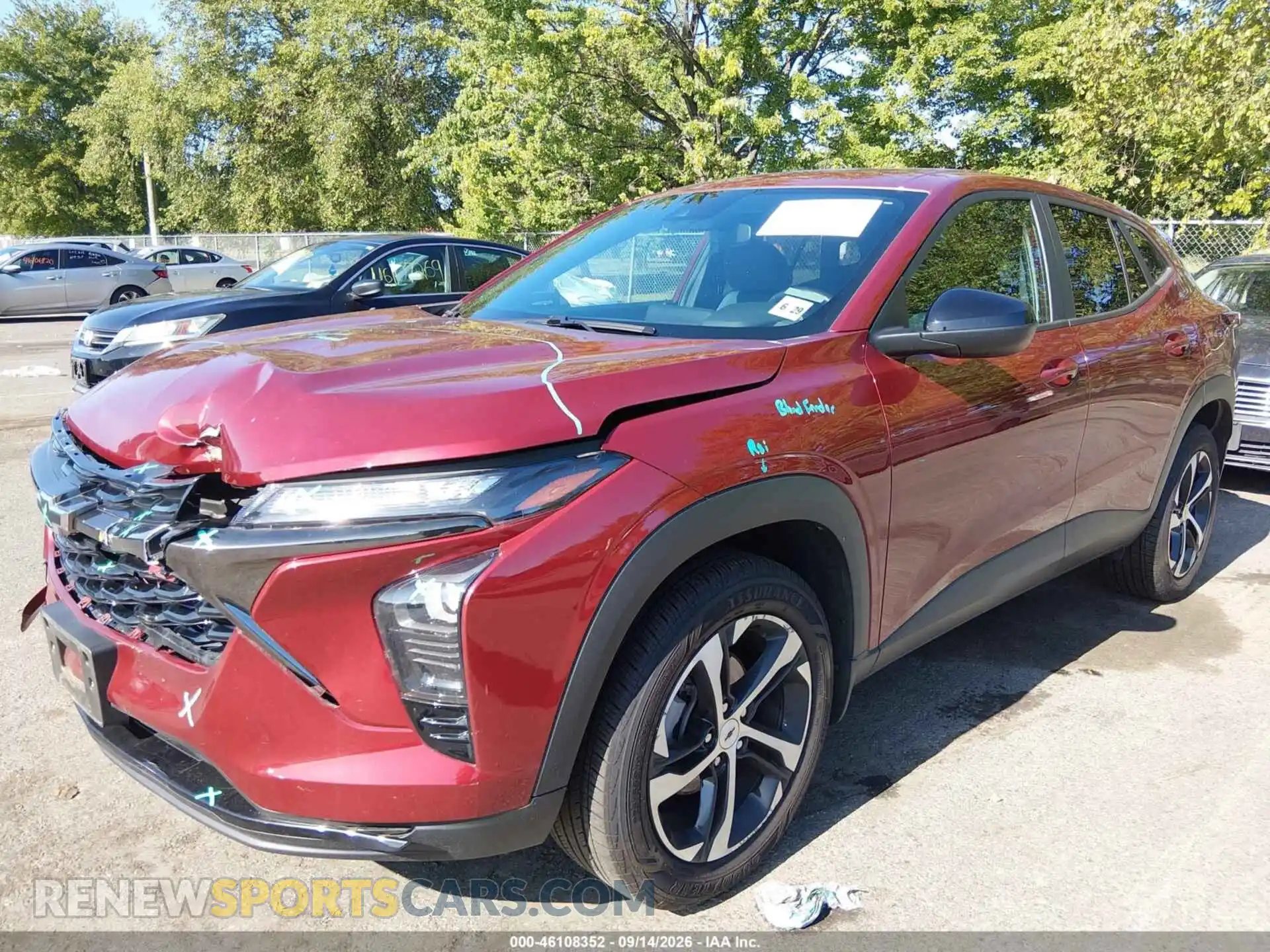 2 Photograph of a damaged car KL77LGEP7SC022838 CHEVROLET TRAX 2025
