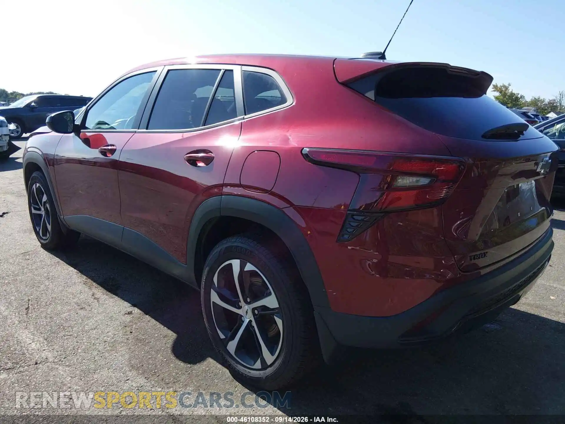 3 Photograph of a damaged car KL77LGEP7SC022838 CHEVROLET TRAX 2025