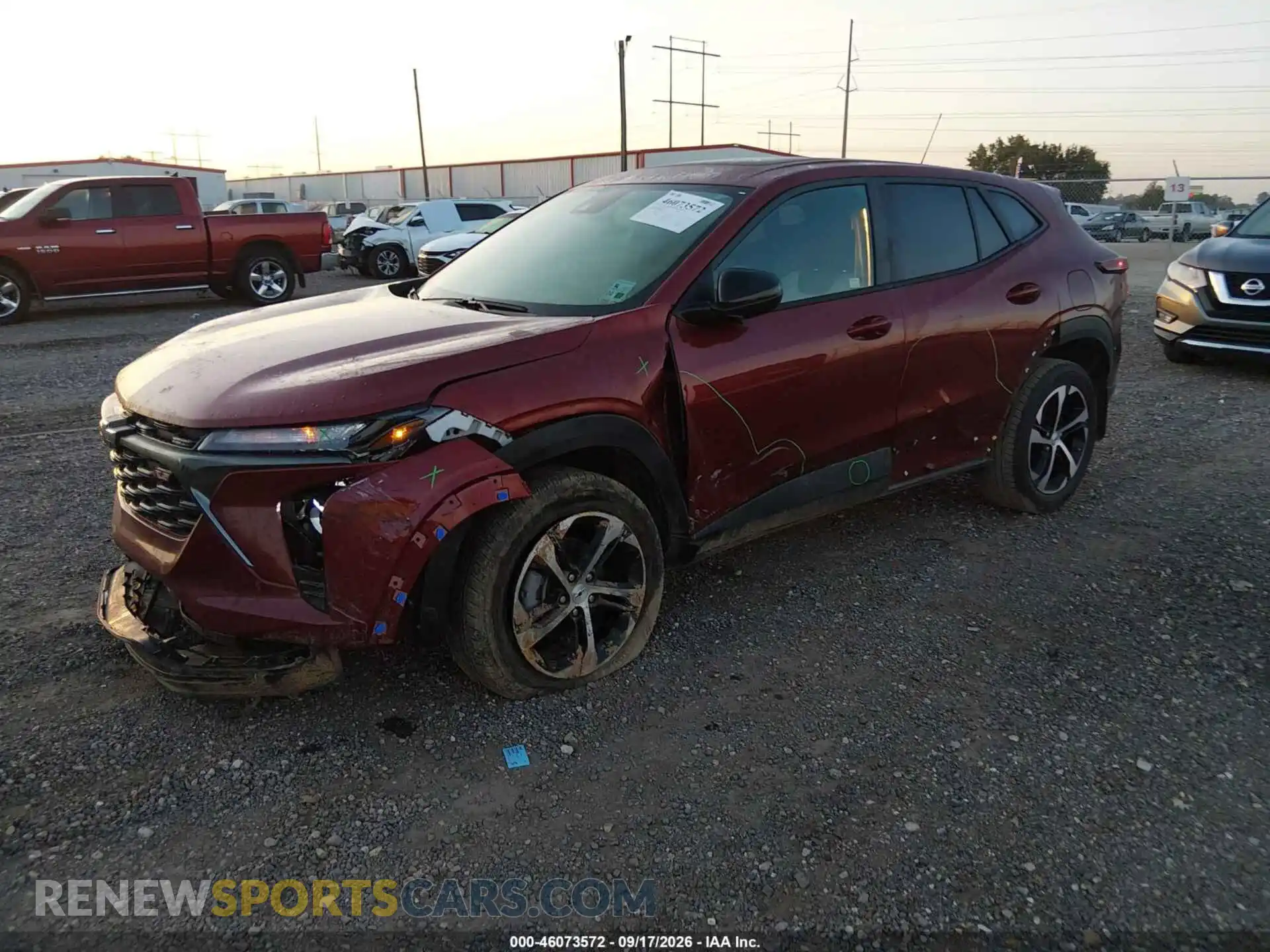 2 Photograph of a damaged car KL77LGEP7SC193928 CHEVROLET TRAX 2025