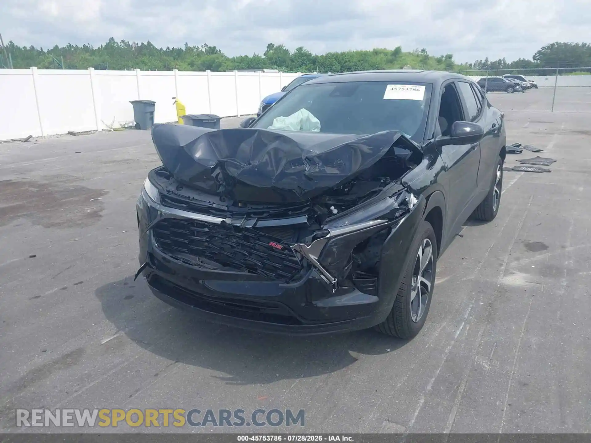 2 Photograph of a damaged car KL77LGEP8SC258172 CHEVROLET TRAX 2025