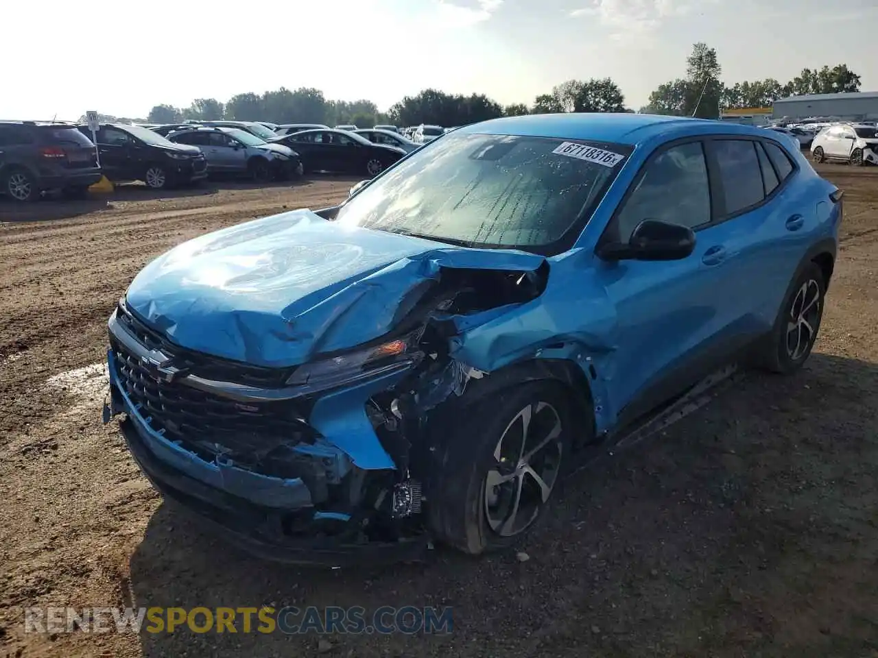 1 Photograph of a damaged car KL77LGEP9SC151177 CHEVROLET TRAX 2025