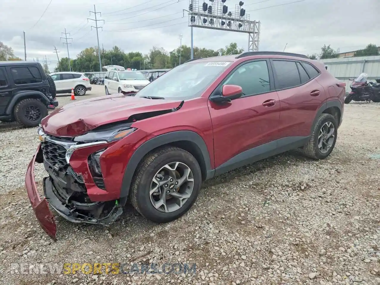1 Photograph of a damaged car KL77LHEP0SC230758 CHEVROLET TRAX 2025