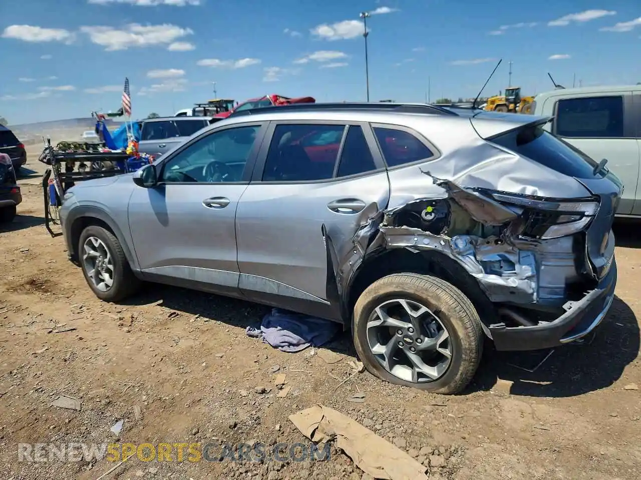 2 Photograph of a damaged car KL77LHEP0SC238388 CHEVROLET TRAX 2025