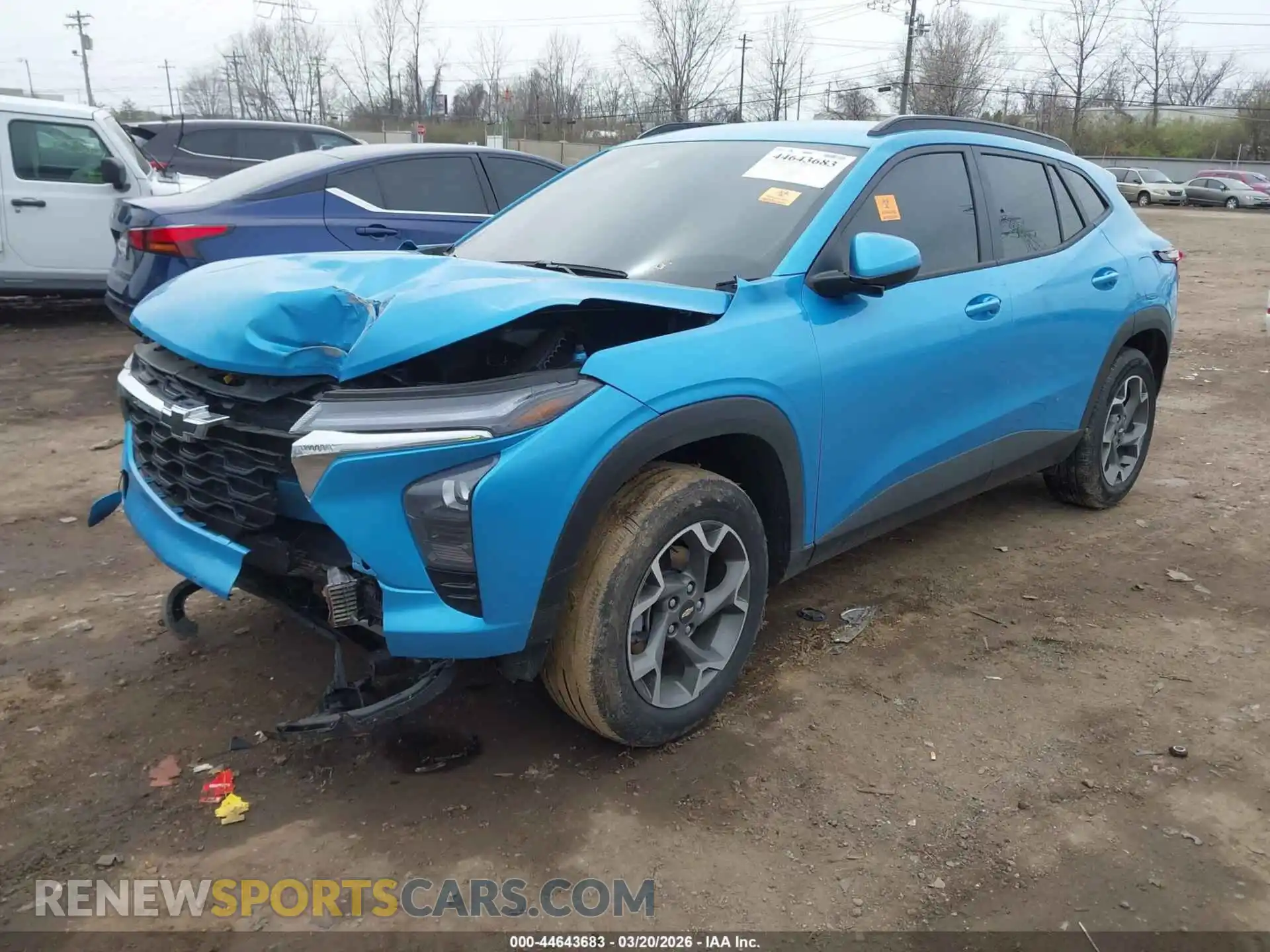 2 Photograph of a damaged car KL77LHEP0SC342024 CHEVROLET TRAX 2025