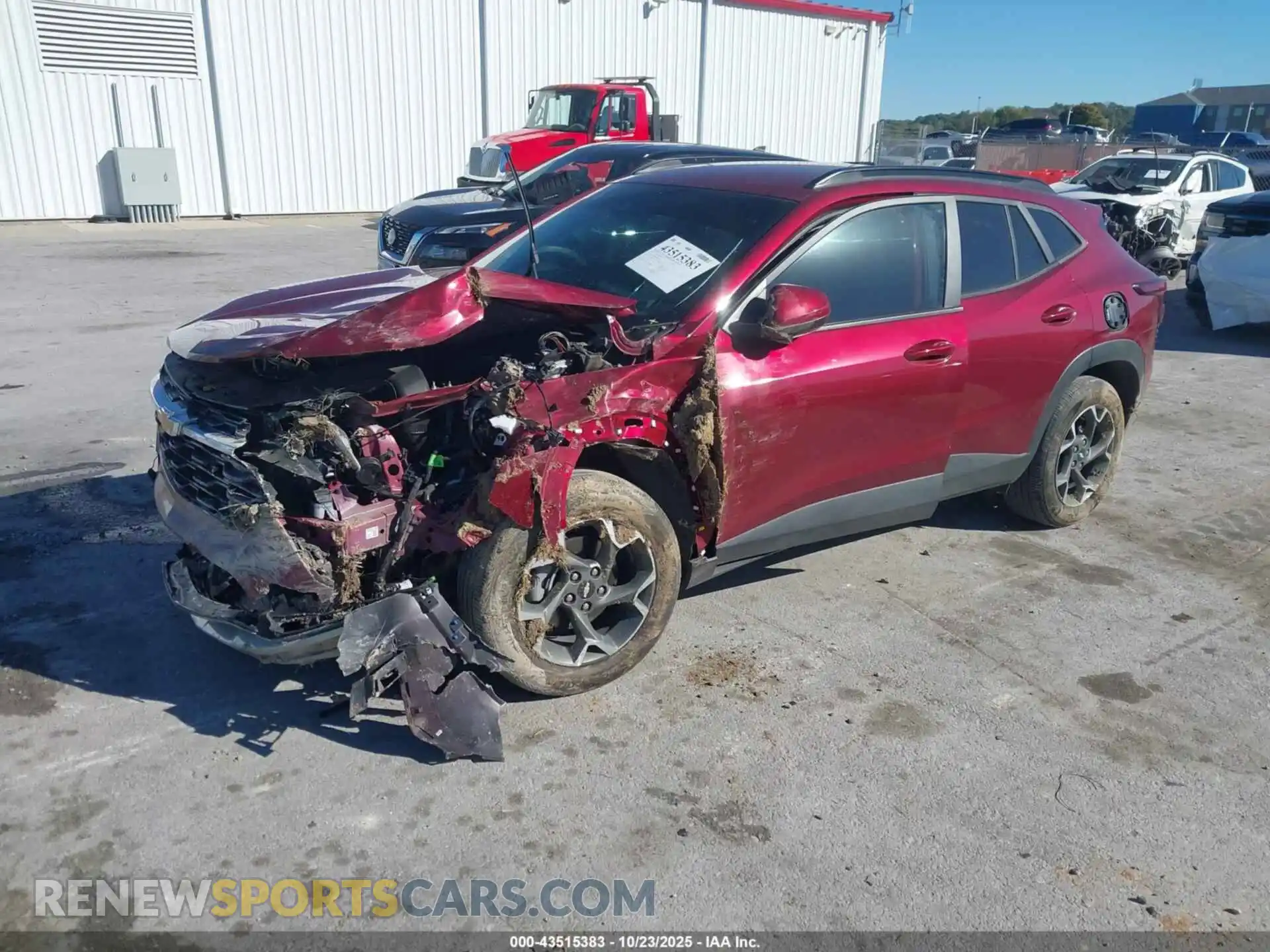 2 Photograph of a damaged car KL77LHEP1SC014255 CHEVROLET TRAX 2025