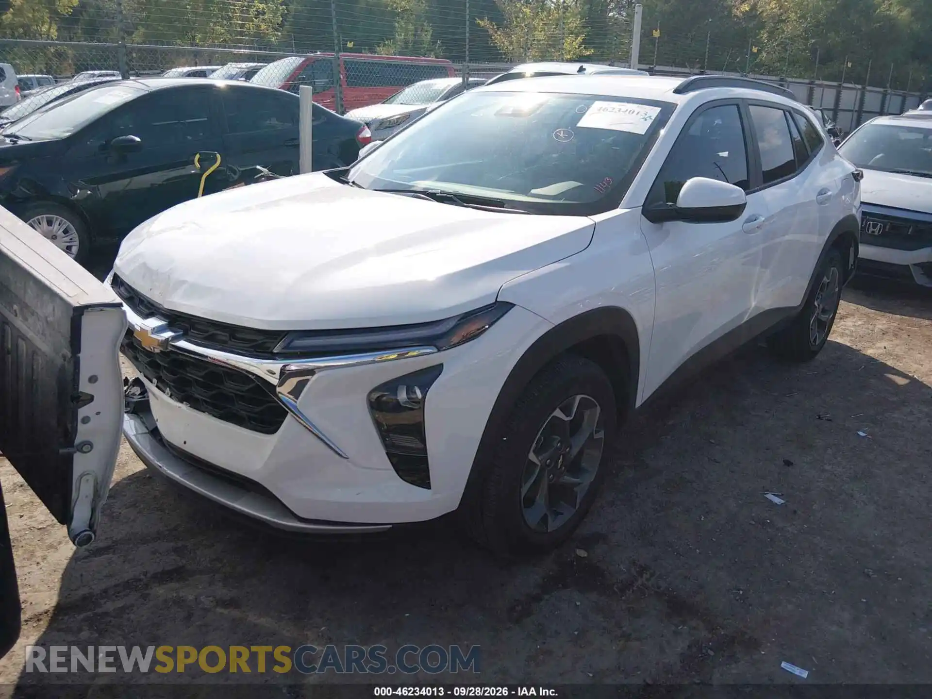 2 Photograph of a damaged car KL77LHEP1SC091143 CHEVROLET TRAX 2025