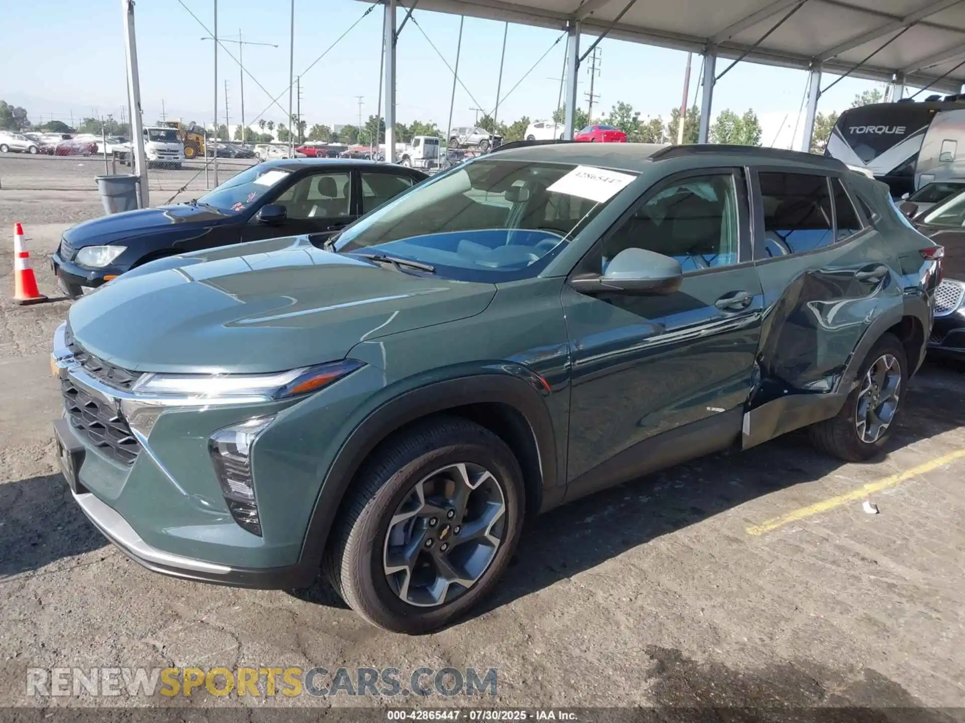 2 Photograph of a damaged car KL77LHEP2SC122979 CHEVROLET TRAX 2025