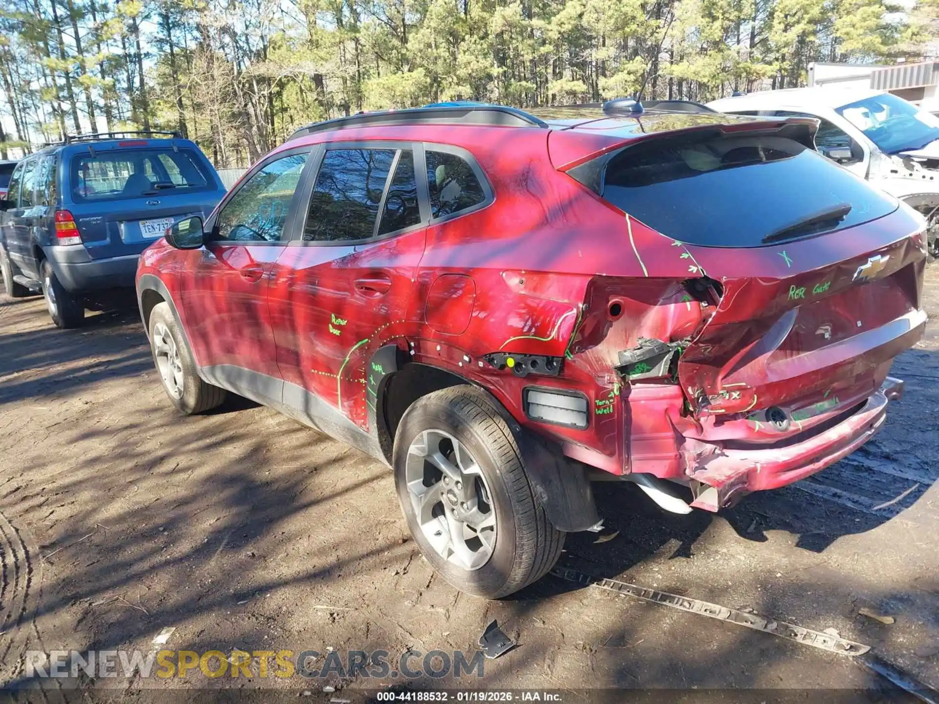 3 Photograph of a damaged car KL77LHEP2SC167453 CHEVROLET TRAX 2025