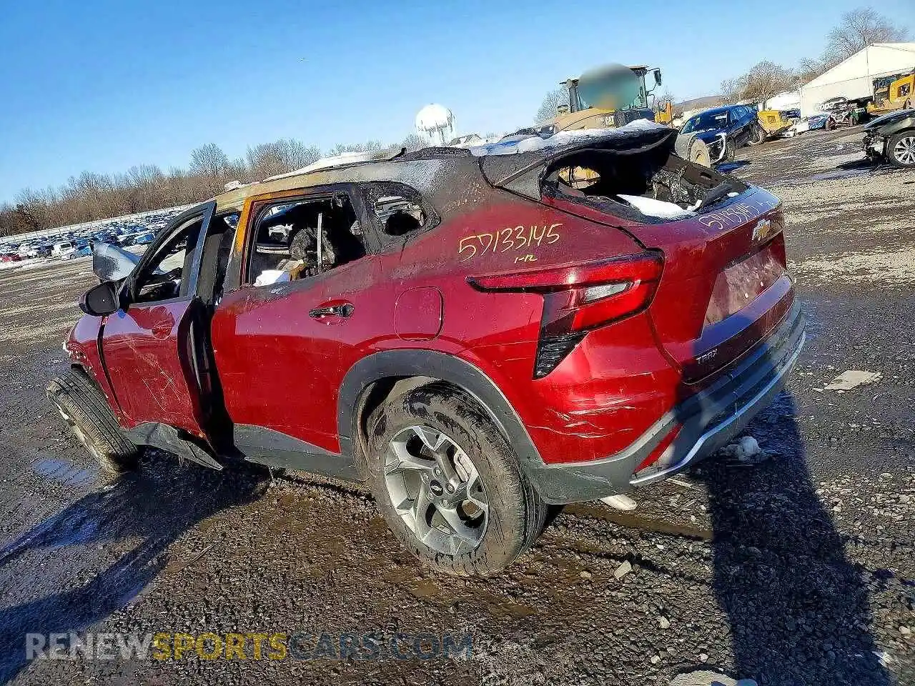 2 Photograph of a damaged car KL77LHEP3SC232357 CHEVROLET TRAX 2025