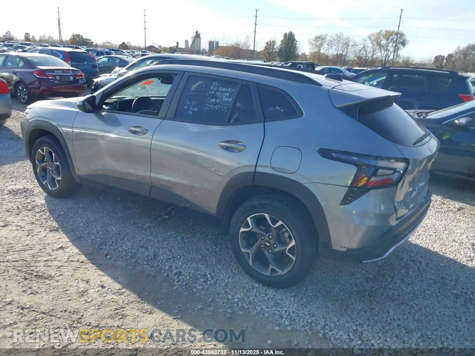 3 Photograph of a damaged car KL77LHEP3SC240796 CHEVROLET TRAX 2025